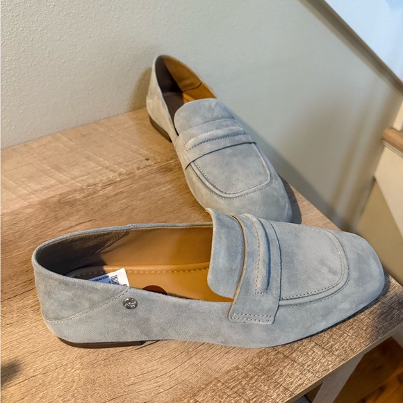 UGG Women's Suede Loafers - Light Gray - Picture 1 of 2
